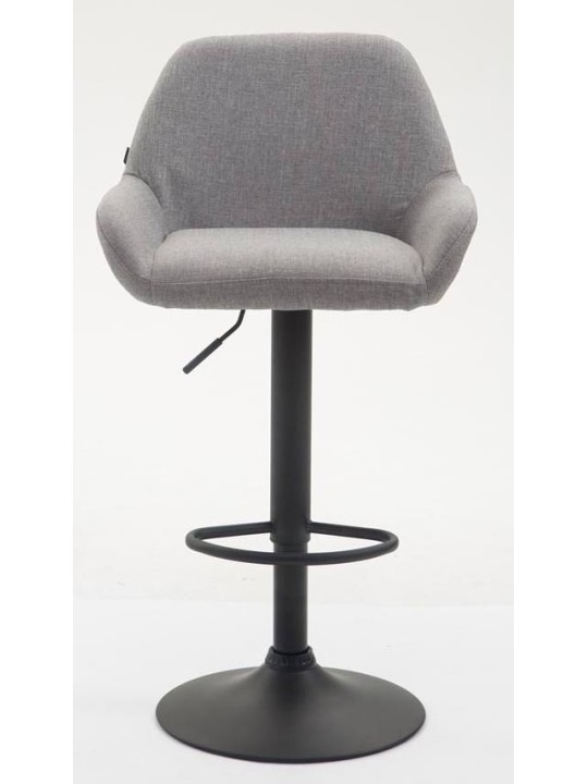 Lot de 2 tabourets de bar Braga tissu, gris Lot de 2 tabourets de bar Braga tissu, gris