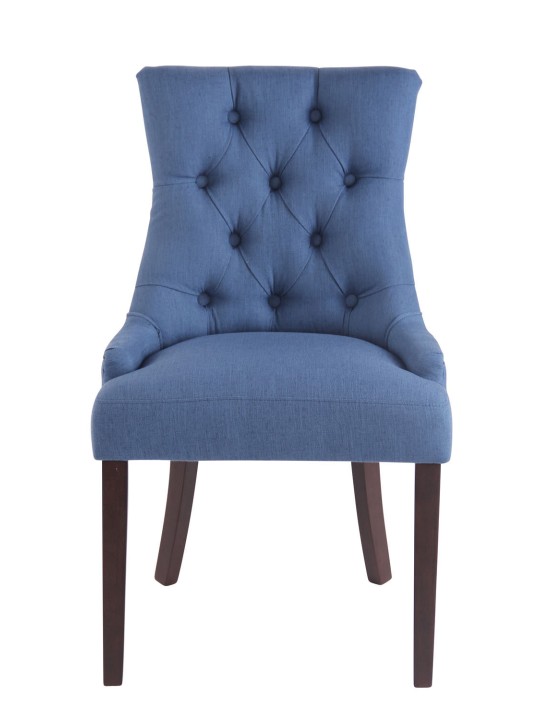 Chaise de salle à manger Aberdeen tissu antique, bleu