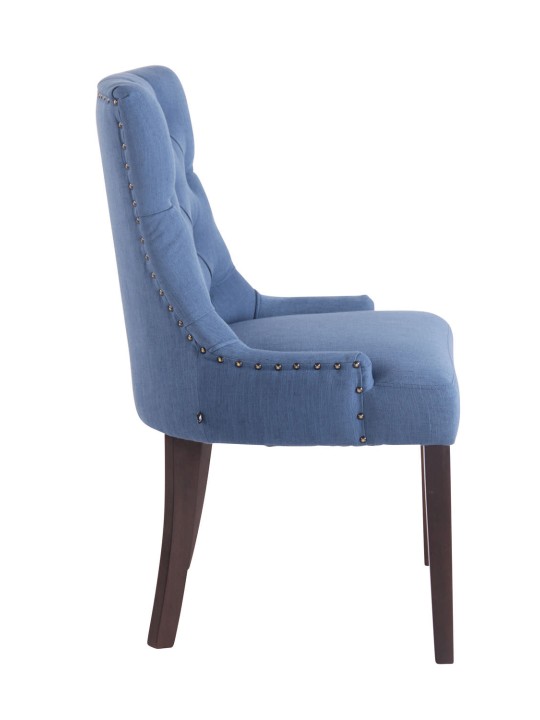 Chaise de salle à manger Aberdeen tissu antique, bleu