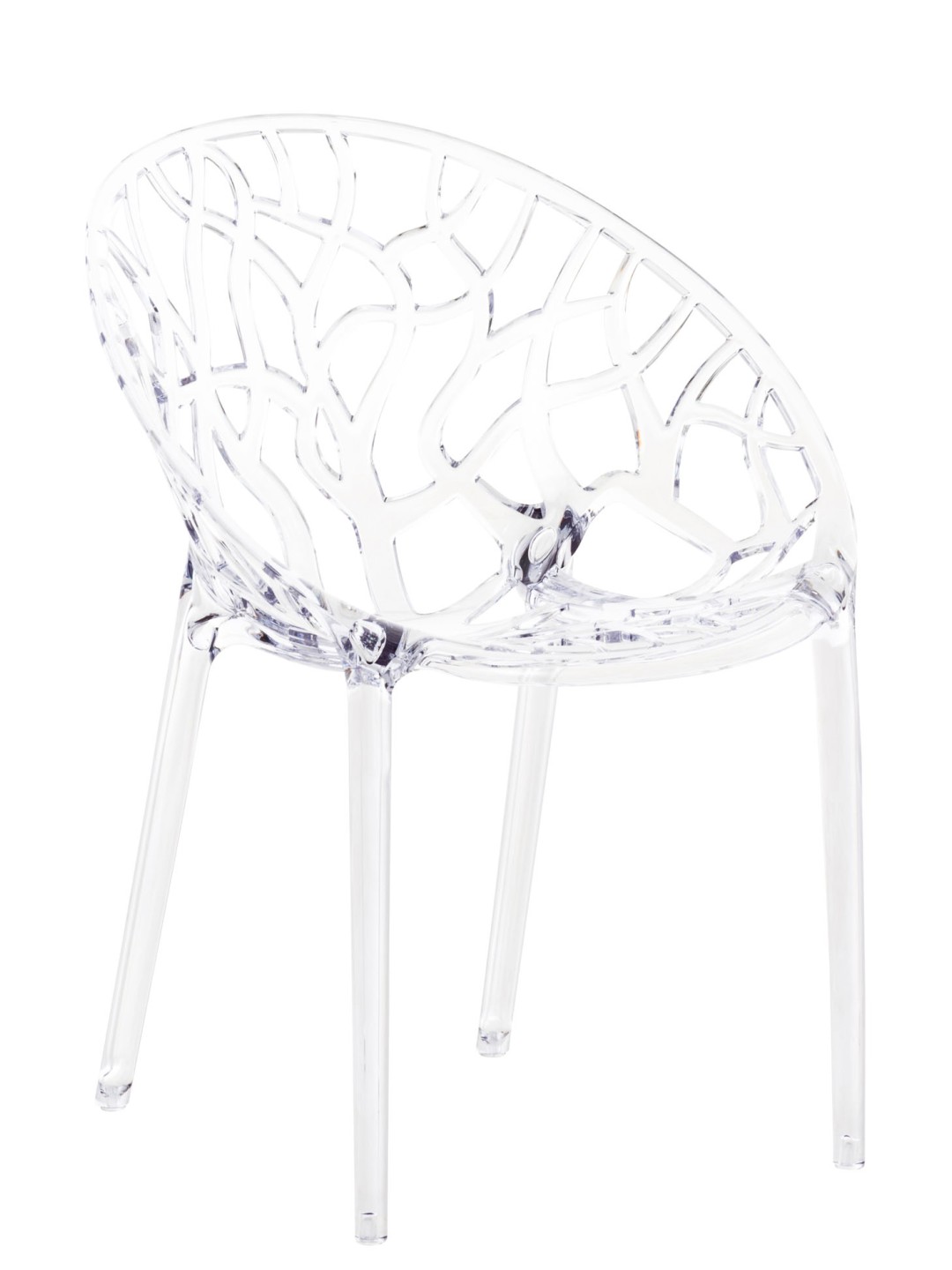 Chaise empilable CRYSTAL, transparent