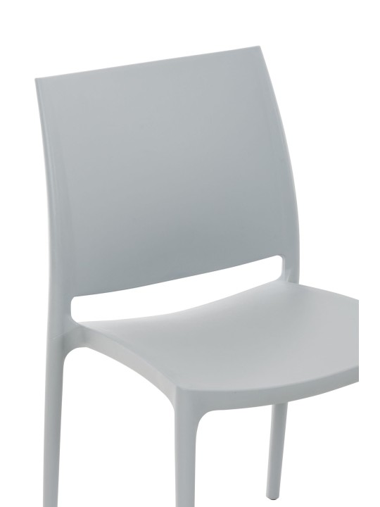 Chaise Maya, gris clair Chaise Maya, gris clair