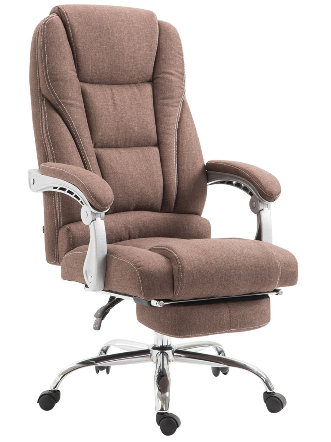 Chaise de bureau tissu Pacific, brun