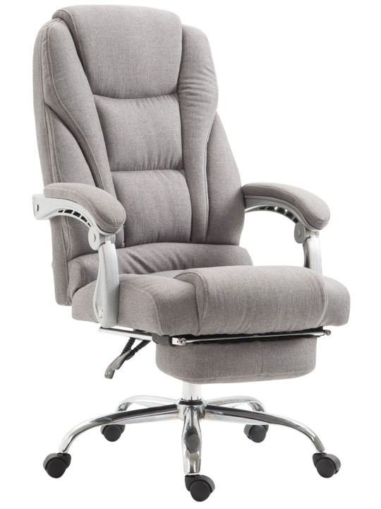 Chaise de bureau tissu Pacific, gris