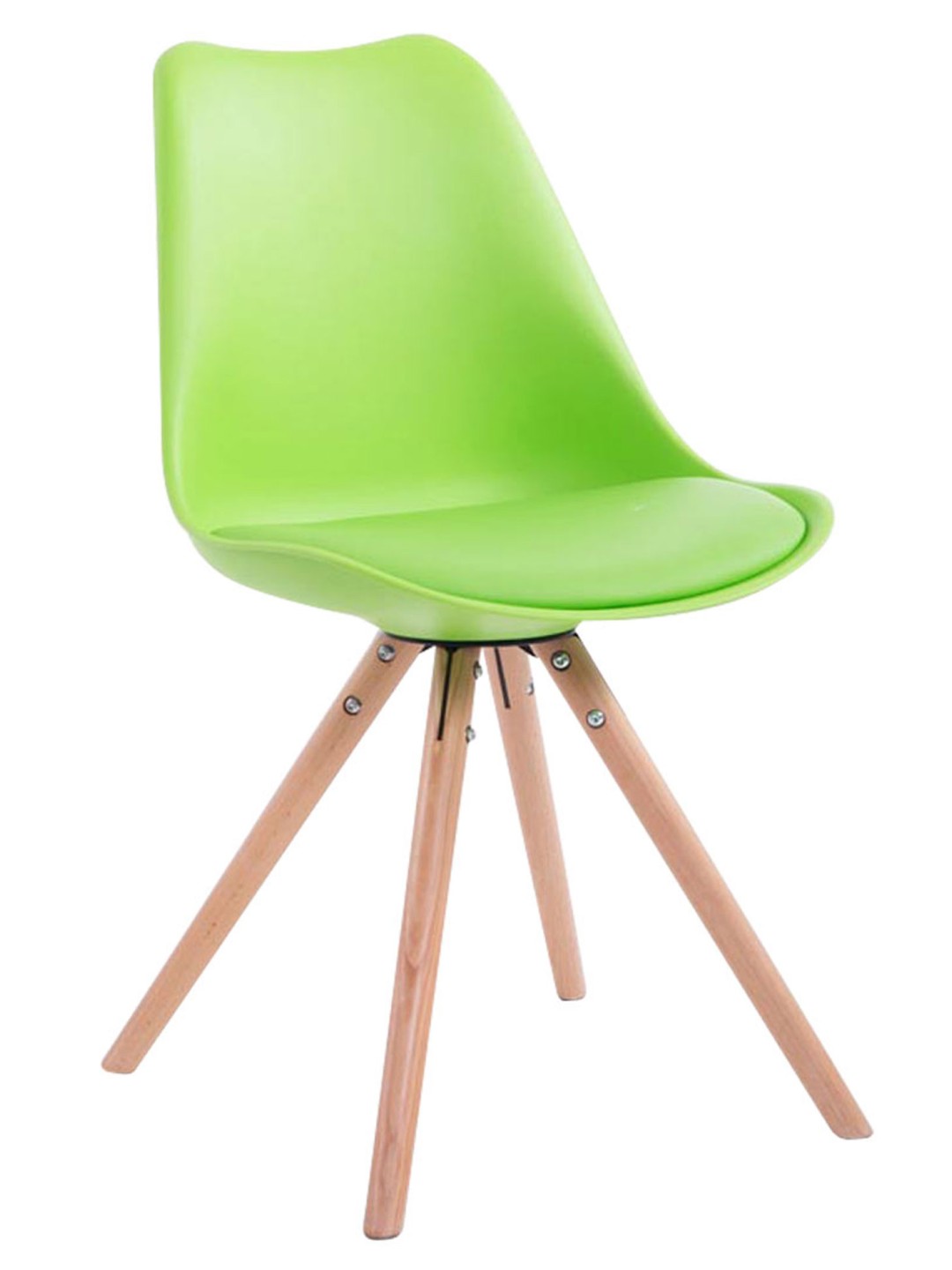 Chaise visiteur ronde Toulouse Natura, vert