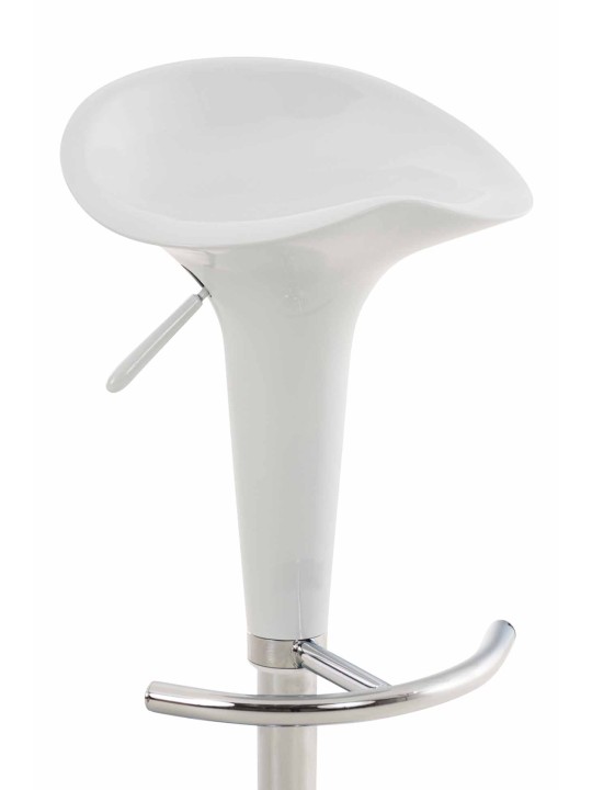 Lot de 2 tabourets de bar Saddle, blanc