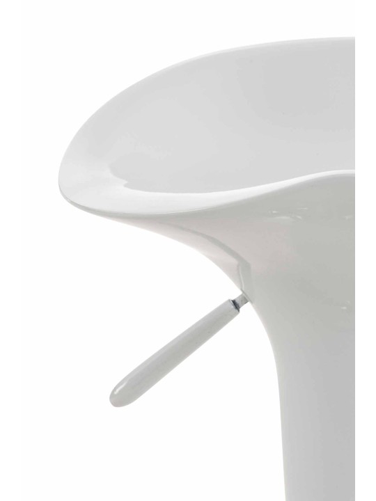 Lot de 2 tabourets de bar Saddle, blanc