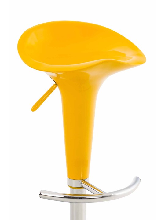 Lot de 2 tabourets de bar Saddle, jaune