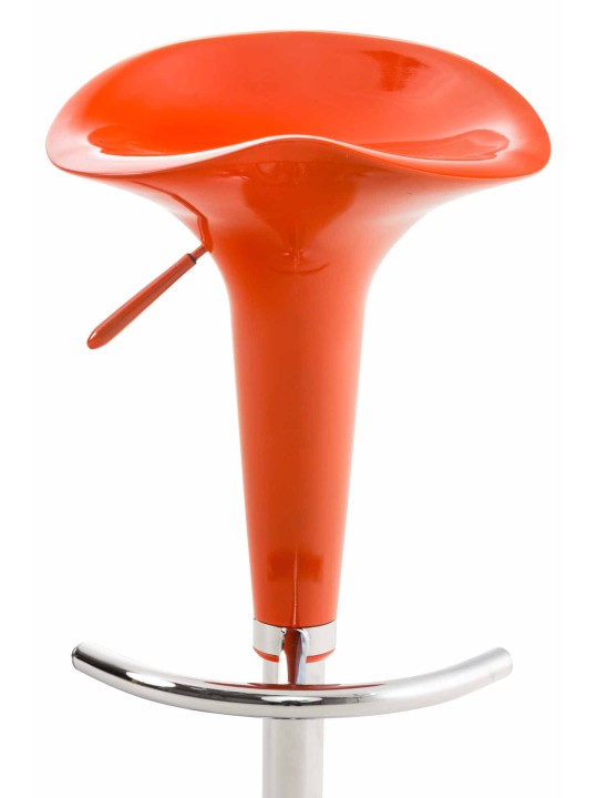 Lot de 2 tabourets de bar Saddle, orange