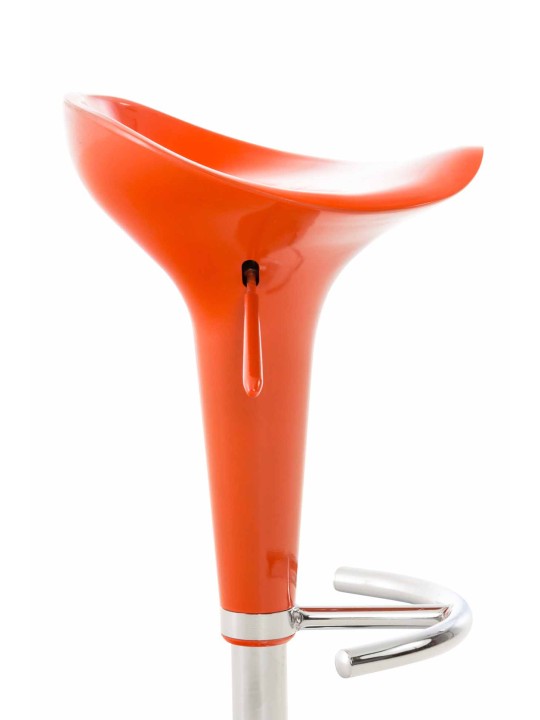 Lot de 2 tabourets de bar Saddle, orange