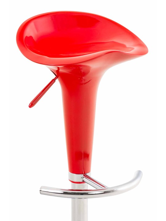 Lot de 2 tabourets de bar Saddle, rouge