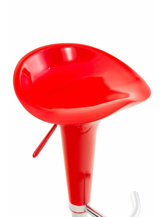 Lot de 2 tabourets de bar Saddle, rouge