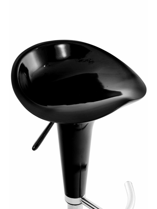 Lot de 2 tabourets de bar Saddle, noir