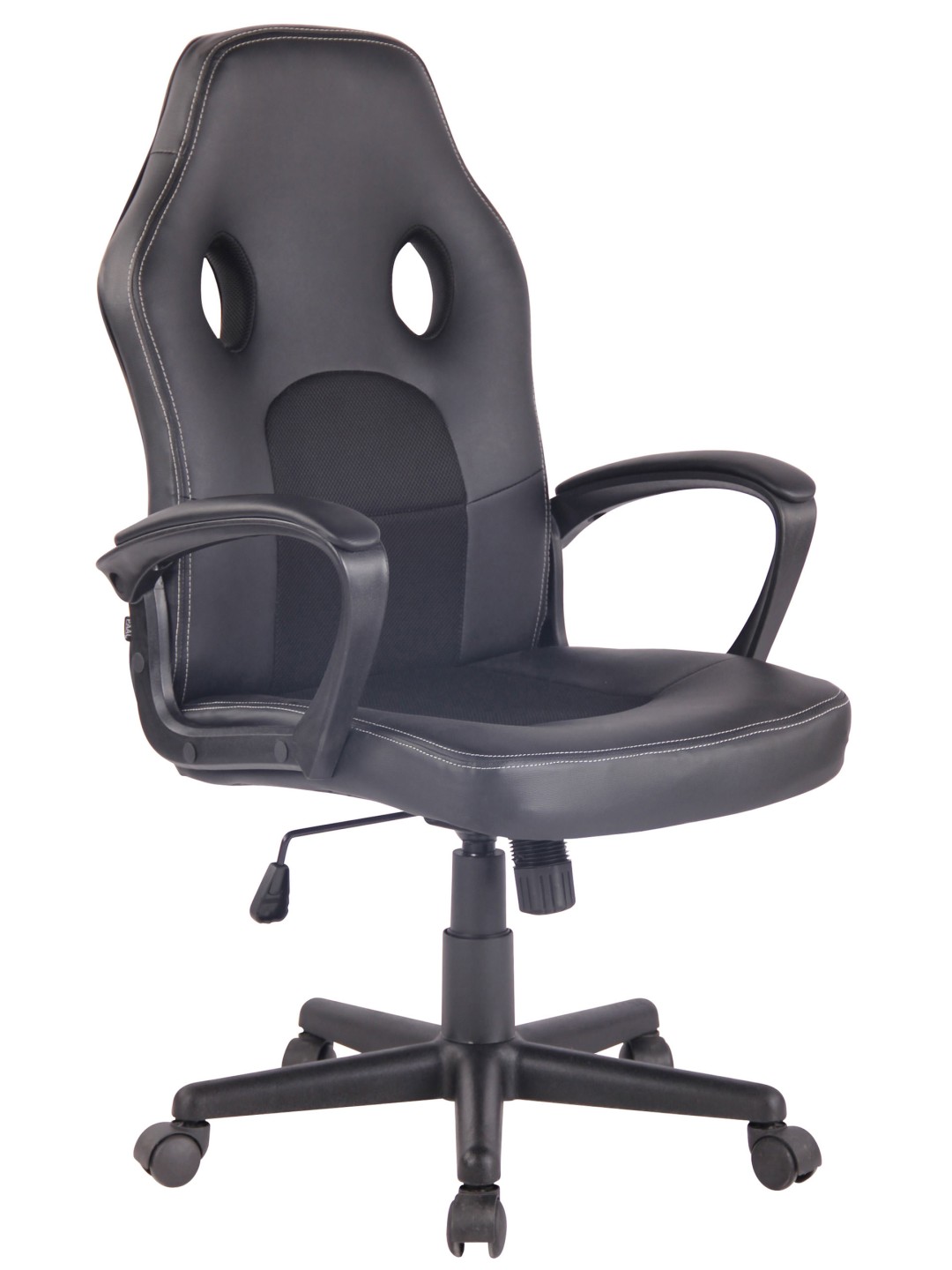 Chaise de bureau Elbing, noir/noir