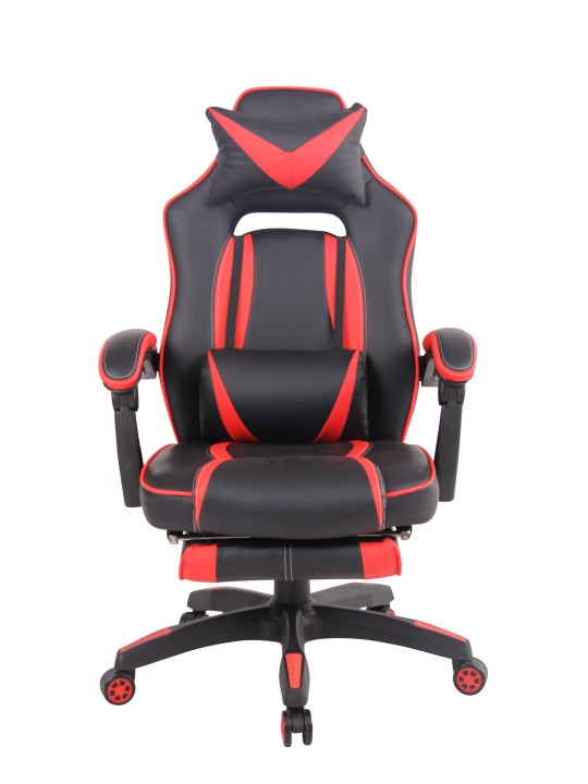 Chaise de bureau Chaleur, noir/rouge