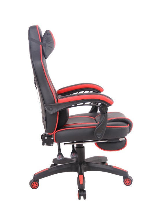 Chaise de bureau Chaleur, noir/rouge