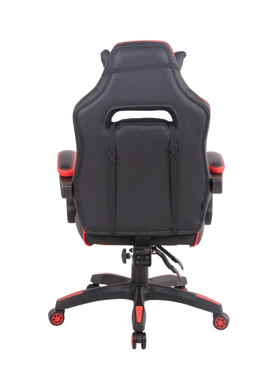 Chaise de bureau Chaleur, noir/rouge