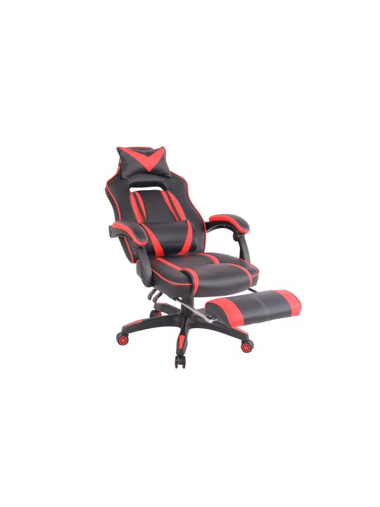 Chaise de bureau Chaleur, noir/rouge