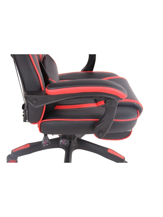 Chaise de bureau Chaleur, noir/rouge