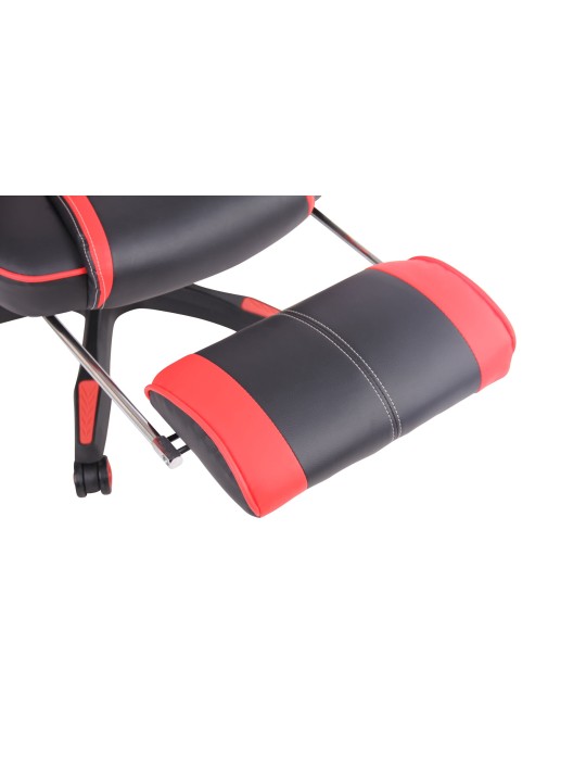 Chaise de bureau Chaleur, noir/rouge