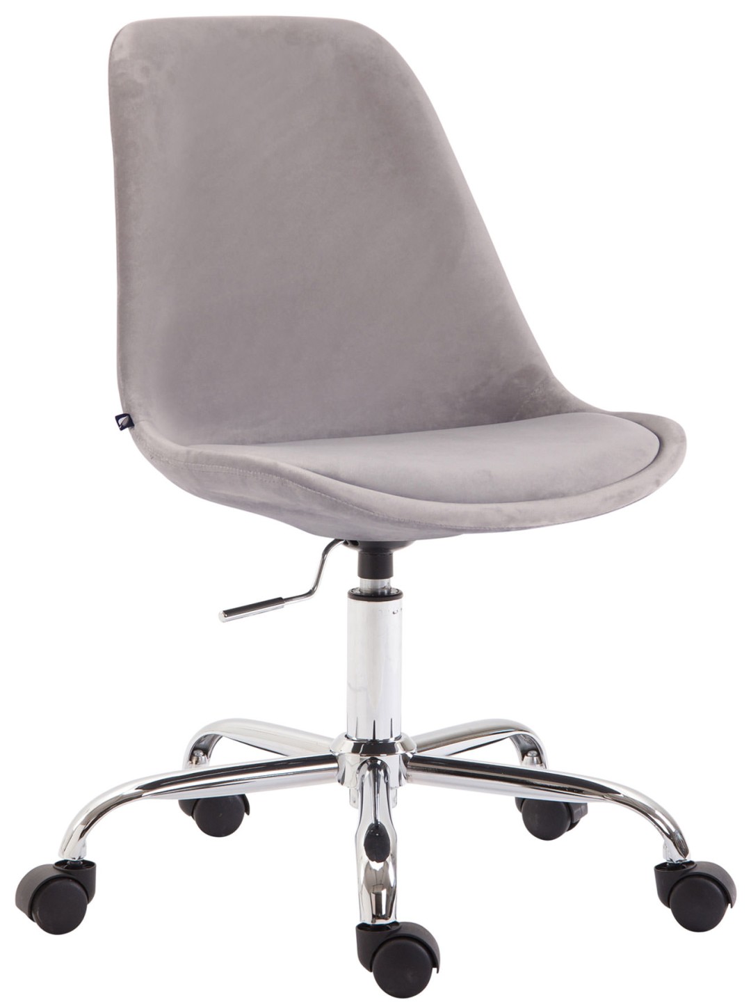 Chaise de bureau Toulouse velours, gris