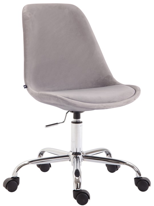 Chaise de bureau Toulouse velours, gris Chaise de bureau Toulouse velours, gris