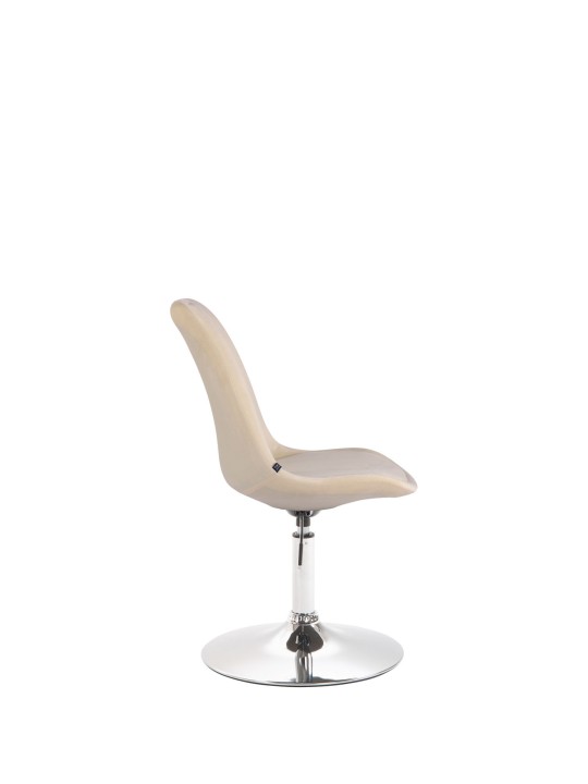 Chaise de salle à manger Maverick velours chrome, crème Chaise de salle à manger Maverick velours chrome, crème