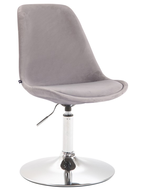 Chaise de salle à manger Maverick velours chrome, gris Chaise de salle à manger Maverick velours chrome, gris