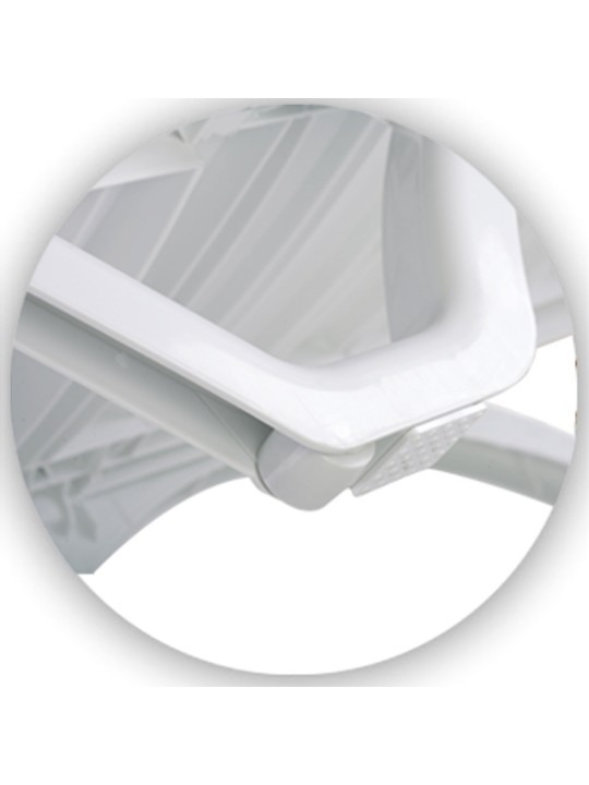 Lot de 10 bains de soleil Aqua, blanc