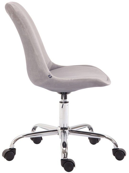 Chaise de bureau Toulouse velours, gris Chaise de bureau Toulouse velours, gris