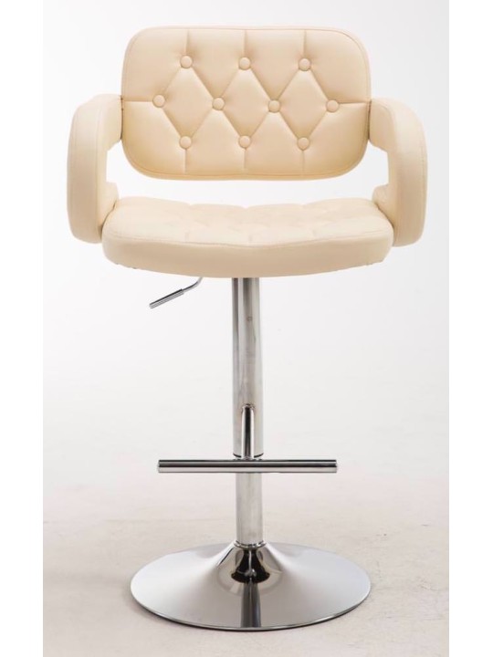 Lot de 2 tabourets de bar Dublin C, crème