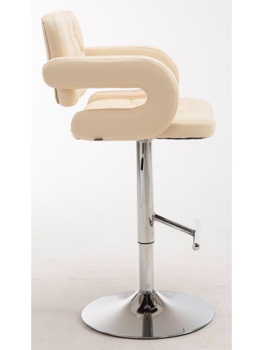 Lot de 2 tabourets de bar Dublin C, crème