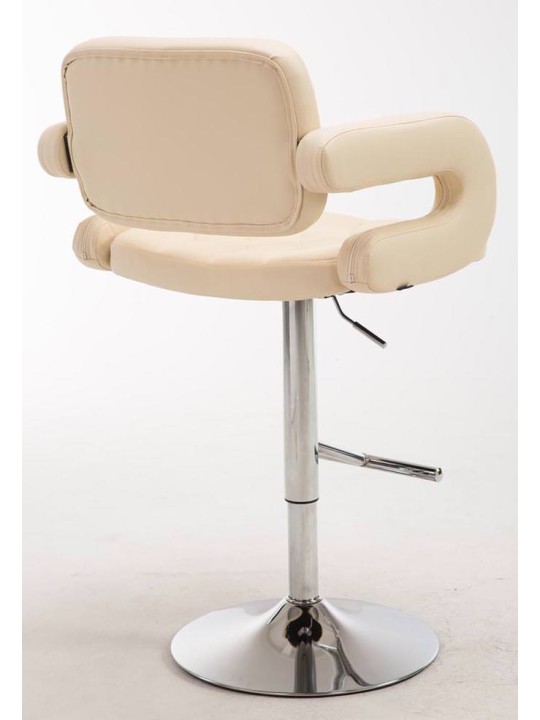 Lot de 2 tabourets de bar Dublin C, crème