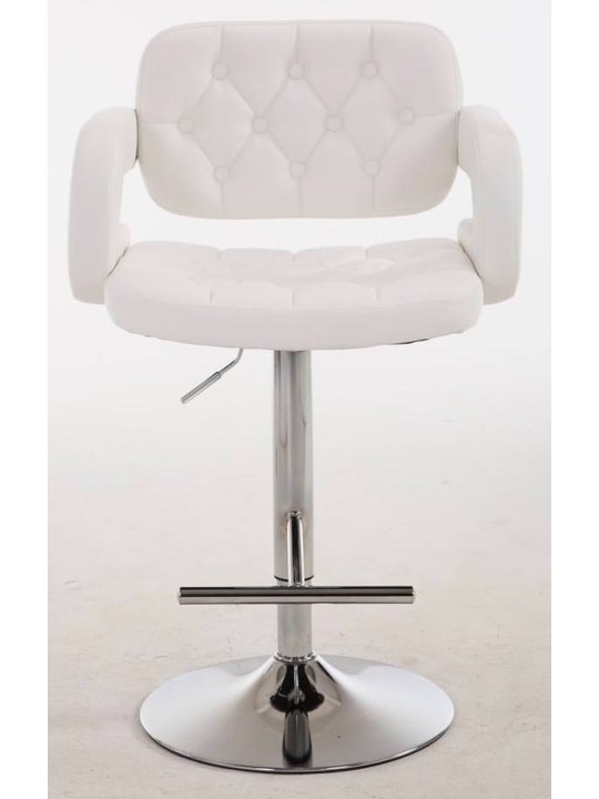 Lot de 2 tabourets de bar Dublin C, blanc