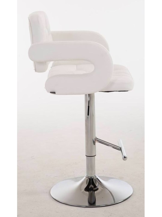 Lot de 2 tabourets de bar Dublin C, blanc