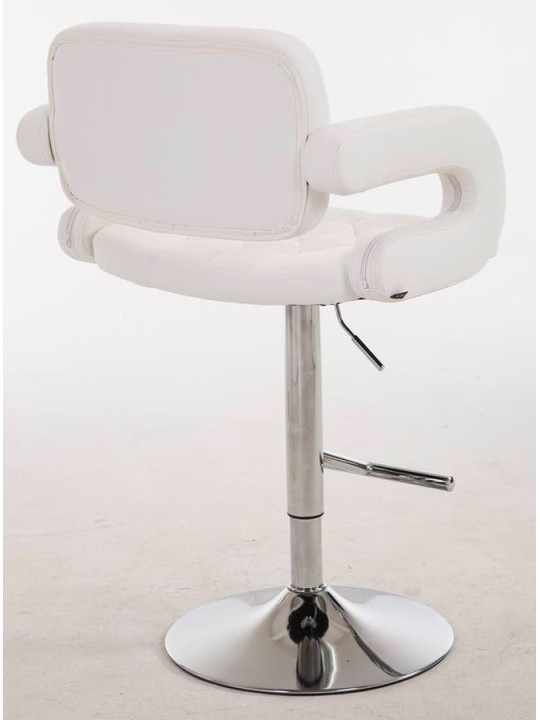 Lot de 2 tabourets de bar Dublin C, blanc