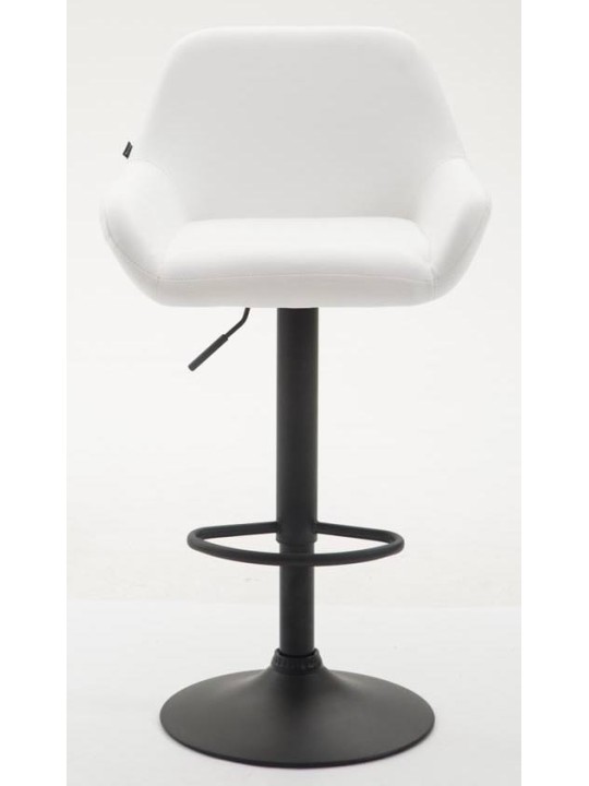 Lot de 2 tabourets de bar Braga simili cuir, blanc Lot de 2 tabourets de bar Braga simili cuir, blanc