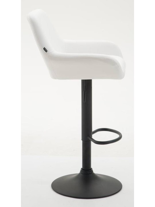 Lot de 2 tabourets de bar Braga simili cuir, blanc Lot de 2 tabourets de bar Braga simili cuir, blanc