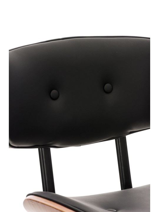 Tabouret de bar Sarnia simili cuir, noyer/noir Tabouret de bar Sarnia simili cuir, noyer/noir