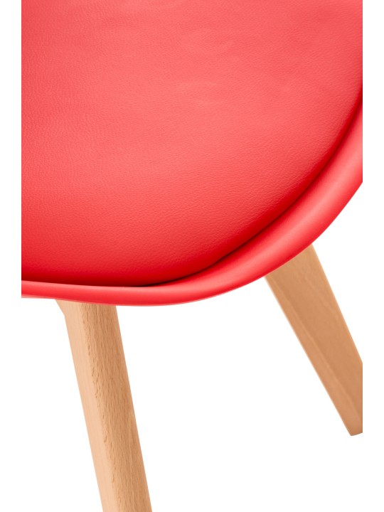 Chaise Linares, rouge