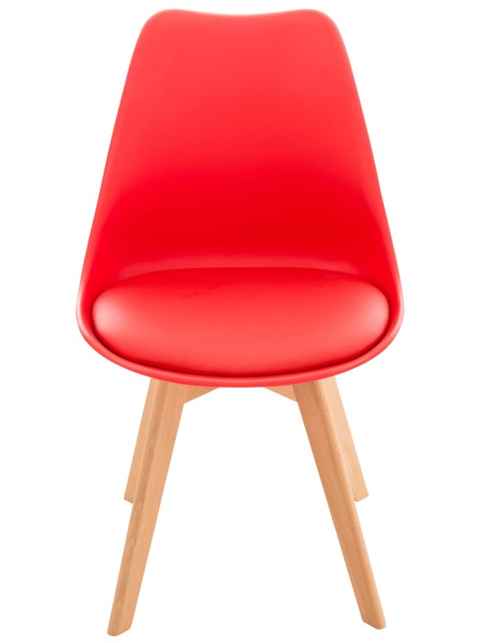Ensemble de 4 chaises Linares, rouge