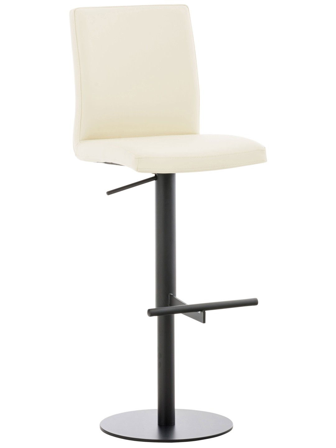 Tabouret de bar Cadiz simili cuir, crème