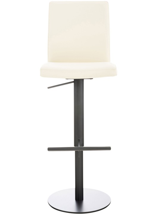 Tabouret de bar Cadiz simili cuir, crème Tabouret de bar Cadiz simili cuir, crème