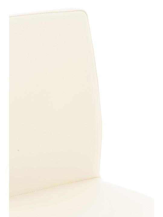 Tabouret de bar Cadiz simili cuir, crème Tabouret de bar Cadiz simili cuir, crème