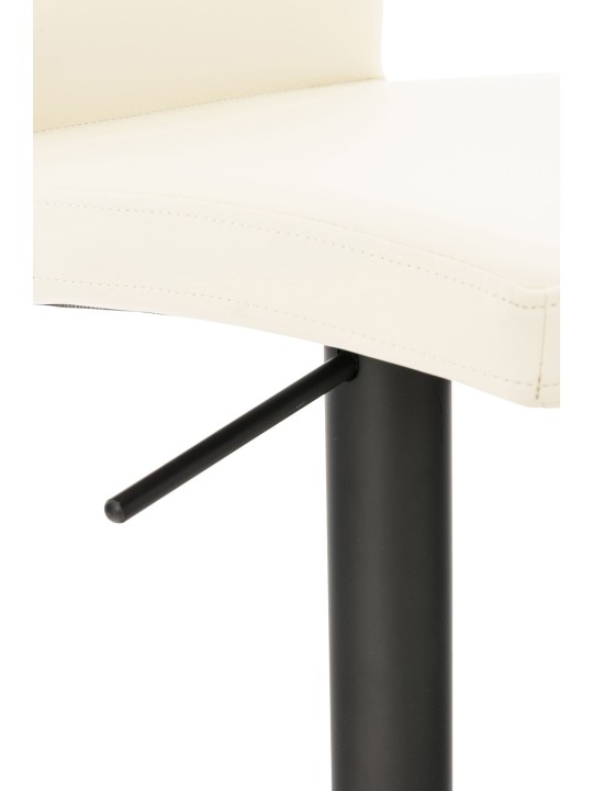 Tabouret de bar Cadiz simili cuir, crème Tabouret de bar Cadiz simili cuir, crème