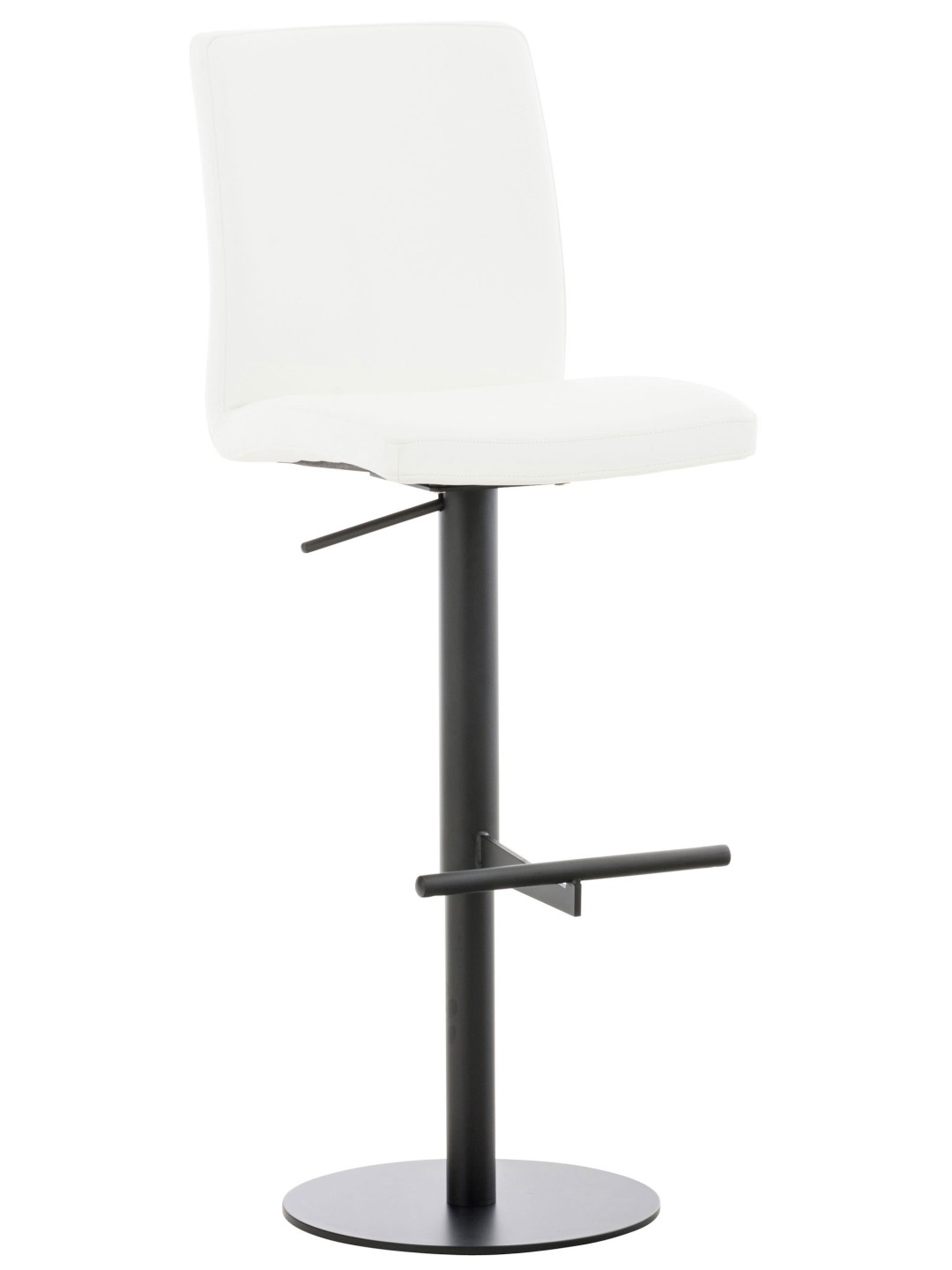 Tabouret de bar Cadiz simili cuir, blanc