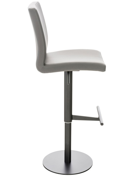 Tabouret de bar Cadiz simili cuir, gris Tabouret de bar Cadiz simili cuir, gris