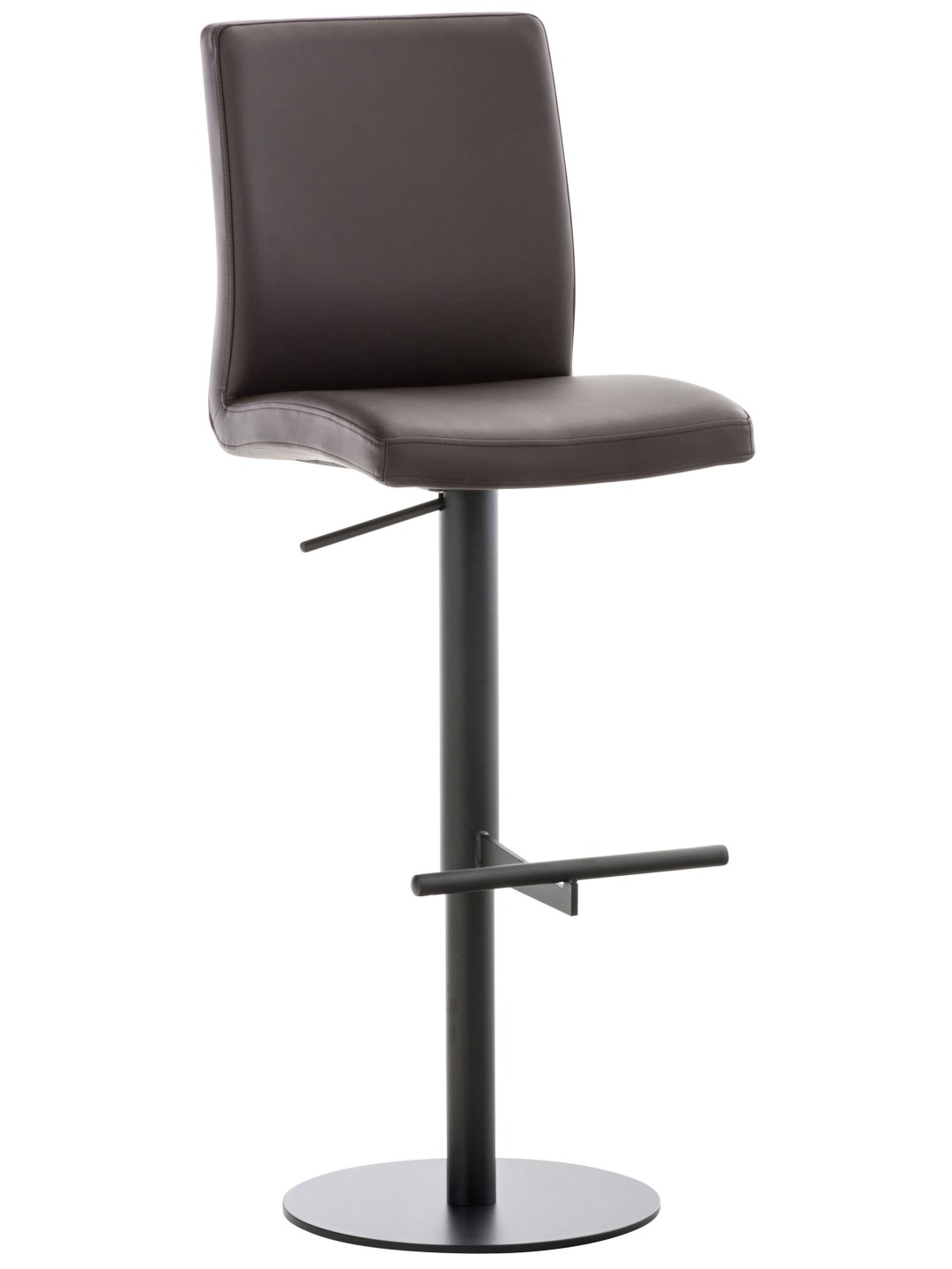 Tabouret de bar Cadiz simili cuir, brun