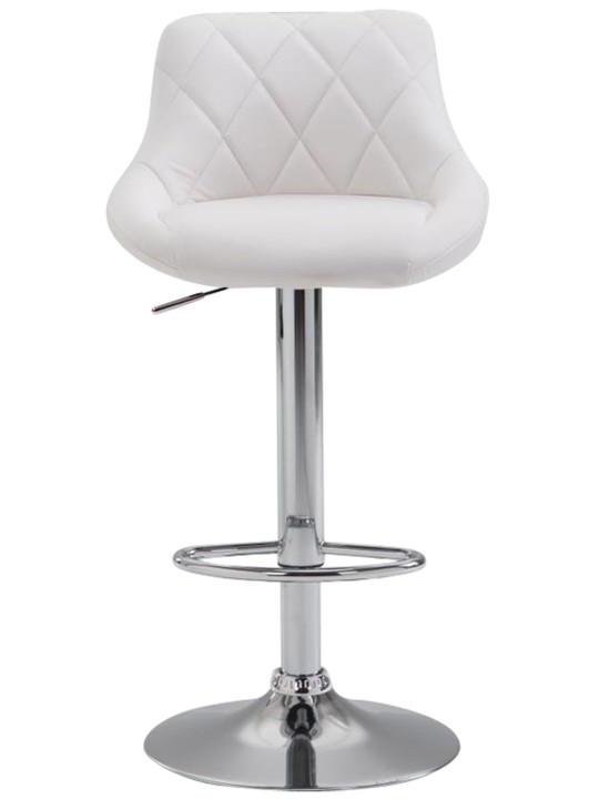 Lot de 2 tabourets de bar Lazio simili cuir C, blanc Lot de 2 tabourets de bar Lazio simili cuir C, blanc