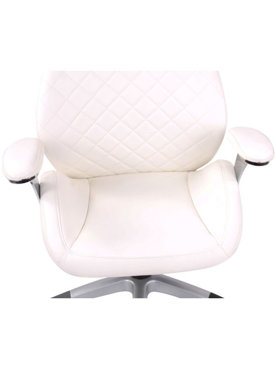 Chaise de bureau Layton simili cuir, blanc Chaise de bureau Layton simili cuir, blanc
