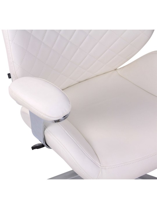 Chaise de bureau Layton simili cuir, blanc Chaise de bureau Layton simili cuir, blanc